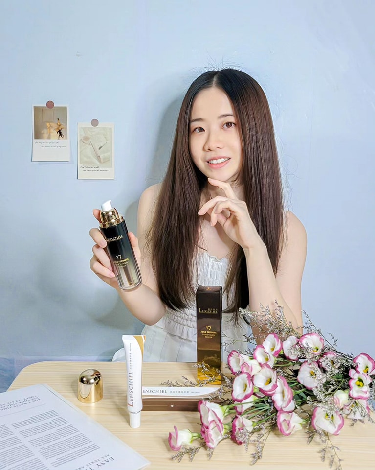 知名網紅 婷婷玉立的生活 體驗蘭詩琪兒商品17淨痘毛孔隱形精華液和抗痘修護精華霜